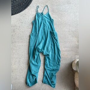 FP movement free people hot shot onesie teal blue romper